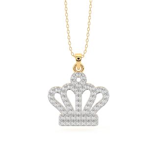 Queen's Crown Diamond Pendant